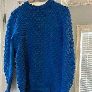 Tory Burch - Tory Sport Vibrant Blue Textured Sweater